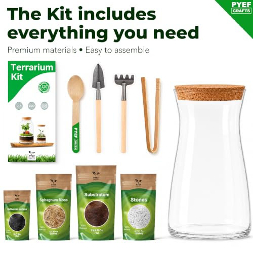 Terrarium Kit for Plants DIY - size: 34 fl oz