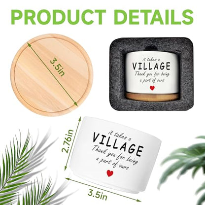 Thank You Gifts for Women Men, Succulent Plant Pot (Plants Not Included) - style: Thank you-Village