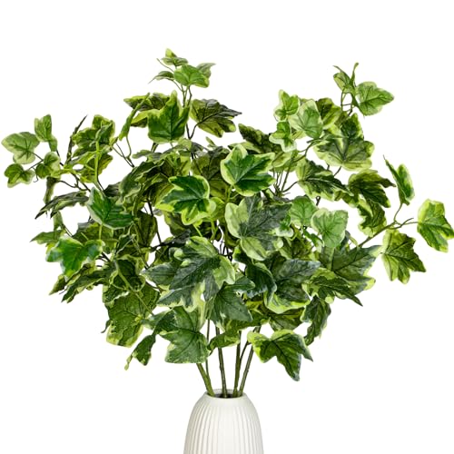 26.4" Artificial Greenery Stems Faux Branches 5PCS Artificial Ivy Leaves Branches Fake Vines Leaves Branches Faux lvy Leaves Stems Garland Plant Long Stem Leaf Bushes for Bedroom Party Wall Home Decor - color: Ivy