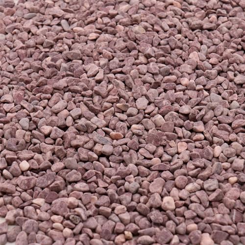 Red Rocks for Plants & Planters, Decorative Pebbles, 1/5 Inch, 10 lb - color: RED, size: Mini (0.2 Inch)