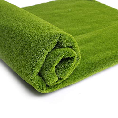 Artificial Moss Grass Turf Lawn,39inch DIY Artificial Grass Rug | Wedding Home Backyard Balcony Terrace TV Wall Indoor Outdoor Decor - color: Plane
