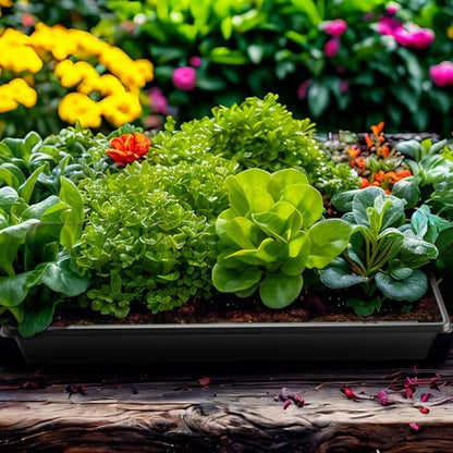 1020 Seed Starting Trays with Tall 7.3" Humidity Dome, No Hole, 5-Pack | Heavy Duty Plant Tray with High Lid for Taller Seedlings, Large Seed Growing Kit, Mini Greenhouse for Indoor Seed Germination - size: 5p 1020Trays+7.3''Domes