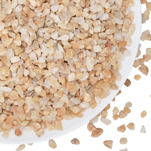 5 lbs Coarse Sand for Plants, 1/5 Inch Horticultural Sand for Succulents, Desert Silica Sand for Cactus, Vases, Aquariums, Terrarium, Fish Tank, Drainage Gravel for Potted Plants, Bamboo, Crafts - color: Gold Sand