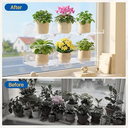 2 Pack Window Plant Shelves