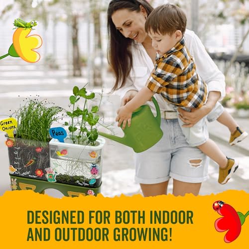 Gardening Root Viewer for Kids - Planting Kits with Seeds & Garden Supplies | Grow Your Own Seed - Home & Classroom Science Stem Learning - Plant Growing Spring Farm Toys & Gifts for Ages 6 Up