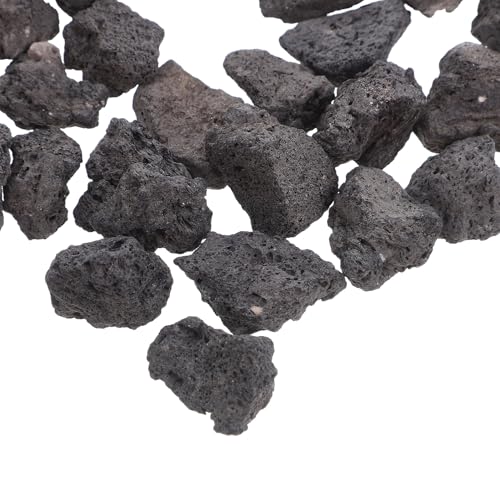 VILLCASE Natural Volcanic Stone Decoration 200g Pack 2-4cm Porous Breathable Aquarium Rocks Fish Tank Supplies for Aquatic Pets and Potted Plant Craft