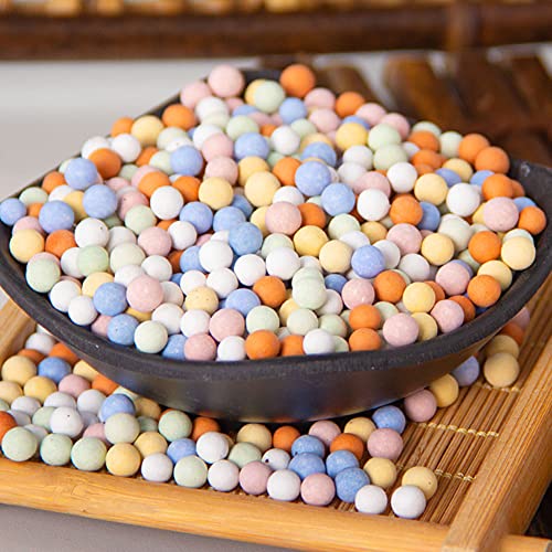 4LBS Garden Soil,Clay Pebbles Gardening Ceramsite Orchid Rocks Drainage Water Purification Ceramsite Decor Cultivation Soil Stone Horticultural Grade for Soil Hydroponics Aquaponics,Diameter 8-10mm - size: (8-10mm)4LBS