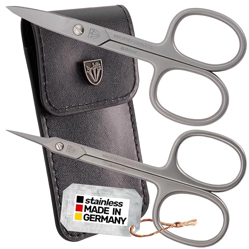 3 Swords Germany - Nail scissors and EXTRA fine Cuticle scissors - MEGASET - stainless steel, extra sharp - Made in Germany - color: Nail and Cuticle Scissors - Set
