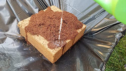 Verdana Coco Coir Potting Soil Brick - 10 lb Compressed Coconut Coir Block, Expands to 72 Quarts / 18 Gallons, Peat Moss Alternative for Seed Starting, Raised Beds, Potting Mix & Houseplants