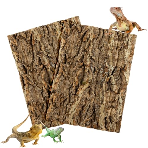 STARVAST 2PCS Cork Terrarium Background 15.7x11.8in for Reptile - size: 2PCS-15.7×11.8in