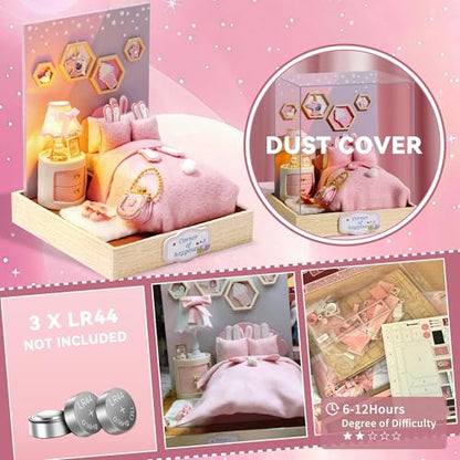 Flever Dollhouse Miniature DIY House Kit Creative Room with Furniture for Romantic Artwork Gift (Crushing Moment) - color: Crushing Moment