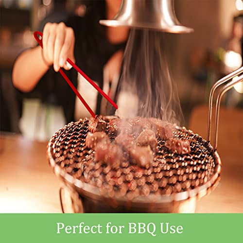 3PCS Silicone Toast Tongs, Trivet Tongs for Cooking, 11.8Inch Silicone Kitchen Tong with Anti-slip Design, Long BBQ Grilling Tong for Toaster, Pan Fried Steak, Barbecue and Salad by Sunenlyst - size: 11.8 Inch, 3pcs
