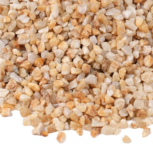 2.5 lbs Coarse Sand for Plants, 1/5 Inch Horticultural Sand for Vases, Aquariums, Terrarium, Fish Tank, Drainage Rocks for Potted Plants, Bamboo, Succulent, Crafts, Cactus - color: Gold Sand 1/5 Inch