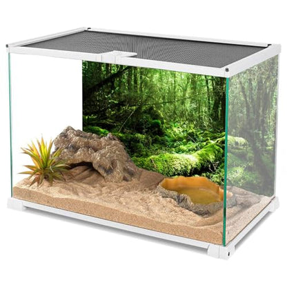 AWERT 72x24 inches Tropical Terrarium Background Rainforest Aquarium Background Green Tree Reptile Habitat Background Vinyl - size: 72x24in/180x60cm