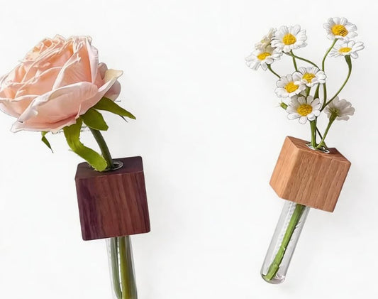 2PCS Magnetic Flower Vase for Fridge, Cute Test Tube Vase Refrigerator