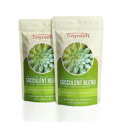 Succulent Soil - Cactus Soil Potting Mix Helps Avoid Over-Watering, Provides Optimal Water Retention for Your Indoor Plants, 4 Quarts - size: 4.5 Quarts