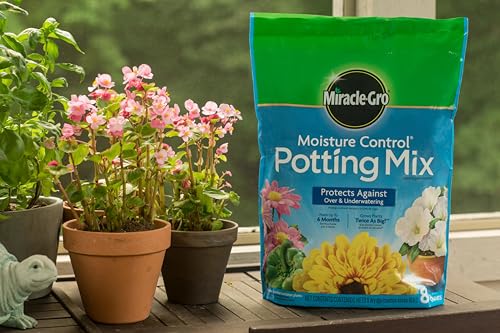 Miracle-Gro Moisture Control Potting Mix, 16 qt. (2-Pack) - size: 2-Pack, style: 16 qt.