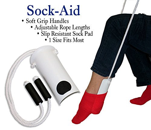RMS Premium 7-Piece Hip & Knee Kit with Short & Long Reacher Grabbers | 19” & 32” Reachers, Leg Lifter, Sock Aid, Dressing Stick, Bath Sponge & Shoe Horn – Long Term Orthopedic Aids - size: 7 Piece Set, style: Premium