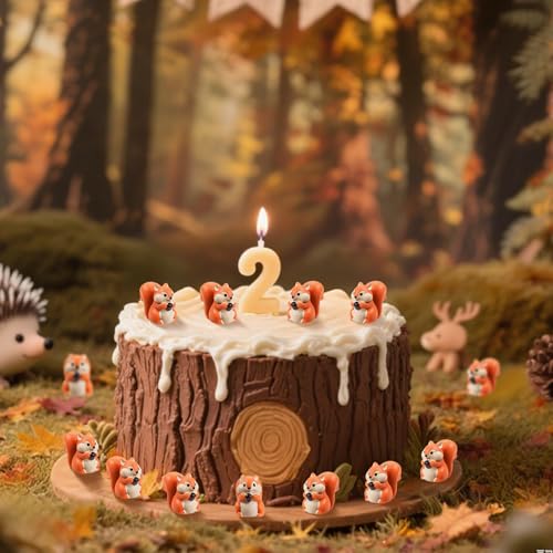 100 Pcs 2.1 x 1.4 cm Mini Squirrel Figurines Decor - style: 100 Pcs Classic