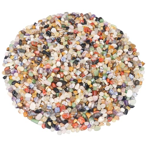 Smoothed River Rocks, Decorative Landscaping Pebbles for Aquarium Fish Tank - color: Mixed color, size: 5 Pounds