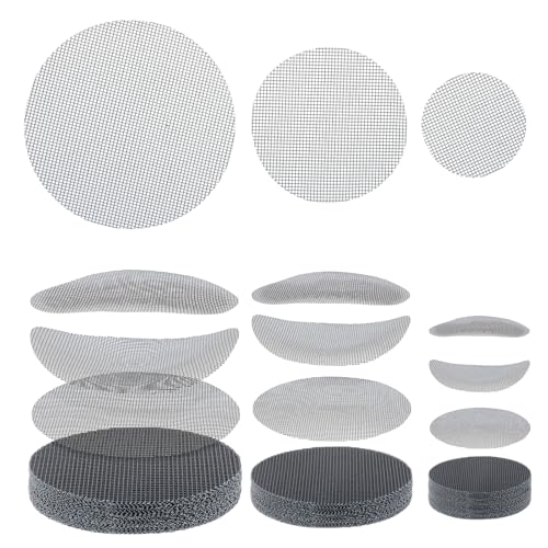 Ymapinc 150Pcs Pot Inserts for Planters, 3.94/2.95/1.97 Inch Round Bonsai Mesh Screen/Plastic Mesh Sheet, Reusable Flower Pot Hole Meshes, Prevent Soil Loss, Succulents