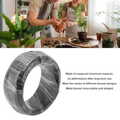 FOSA Bonsai Wire, Aluminum Wire Training Wire 500g, Bonsai Training Wire for Garden Horticulture with Easy Shape Bending, Long Length (1.5mm) - size: 1.5mm
