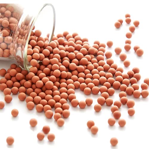 2 lb Clay Balls for Plant Clay Pebbles 3mm-5mm Mini Hydroponics Ceramic Ball Horticultural Grade Succulent Soil Decorative Clay Rocks for Plant Pots Vase Fillers Hydroponic Growing,Brown