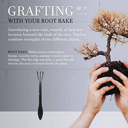 BambooMN Bonsai Root Rake Tool - 1 Piece - color: Root Rake