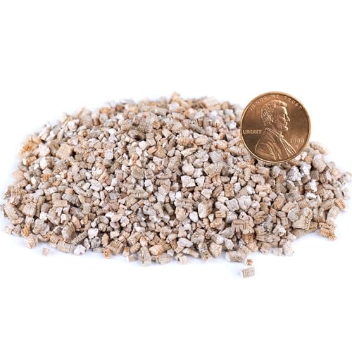 Organic Coarse Vermiculite for Indoor Gardening Plants and Mushrooms – Enhances Soil Aeration, Seed Germination, Rooting Cuttings – Small Packages and Bulk (Vermiculite Grade 3 – Medium, 3 qt) - color: Vermiculite Grade 3 - Medium, size: 3 qt