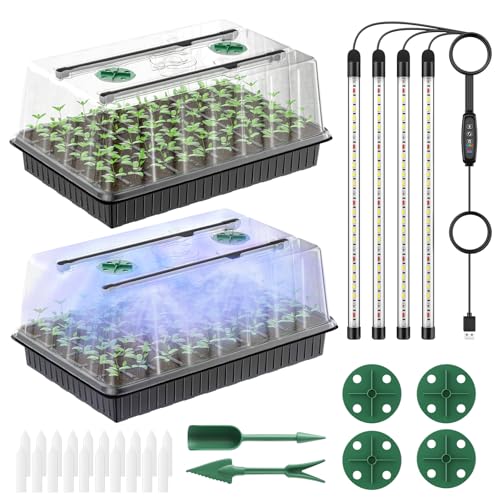 Pawfly 2 Pack Seed Starter Kit, 120 Cells, Seed Starter Trays - size: 120 Cells