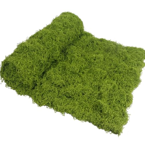 Fake Moss Dark Green 39" x 39" Faux Moss for Decorating Artificial Grass for Indoor Plants Wall Crafts DIY Table Centerpieces Table Runner Fairy Woodland Garden Floral Wedding 100x100cm - color: Dark Green
