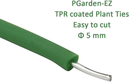 PGarden-EZ Heavy Duty Garden Plant Ties, 250 Feet Soft Twist Ties for Vines Tomatoes, Thick Green Zip Ties for Climbing Plants and Garden Twine - size: 250 feet/ 77 Meters