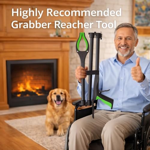 Extra Long Grabber Reacher Tool, 60" Aluminum Foldable Reacher Grabber, Dual Magnetic Tip Pickup Grabber Trash Picker, Strong Grip Aid for Upper Shelves, Elderly, Surgery Recovery Must Have - color: 60"greenblack