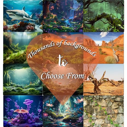 2 Packs Aquarium Background Cloudy Blue Sky Fish Tank Background Tropical Sunny Beach Seaside Coconut Ocean Beach Aquarium Backgrounds Island Amazing Coastal Landscape Fish Tank Backgrounds 24x12in - color: Aqua Blue, size: 24(W)x12(H)inches/ 60(W)*30cm(H