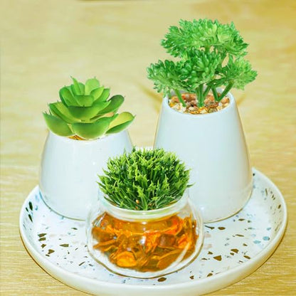 QUOZUO Succulents Plants Artificial, 14pcs Green Succulents Plant, Mini Fake Succulents for DIY Crafting Home Garden Office Party