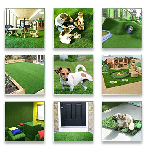 Petgrow Pet Pad Artificial Grass Turf 5.5'x6.5' - Realistic Thick Synthetic Fake Grass Mat for Outdoor Garden Landscape Dog Faux Grass - size: 5.5 FT x 6.5 FT (35 Square FT)