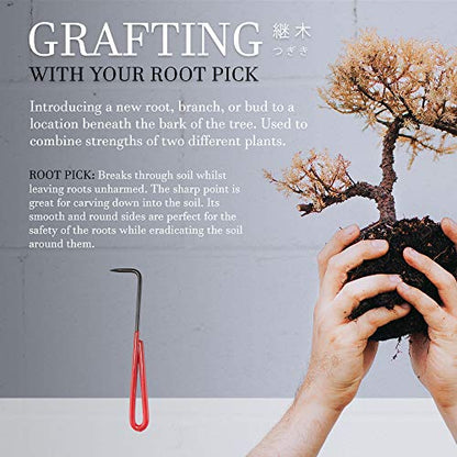 BambooMN Root Pick - Red - 1 Unit - color: 1pc Root Pick set
