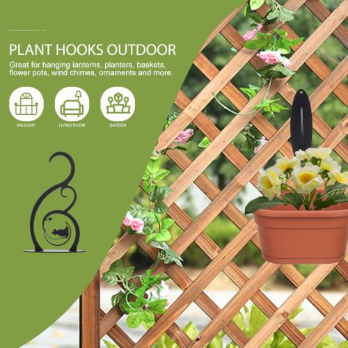 8-Inch Cat Plant Hook for Hanging Baskets