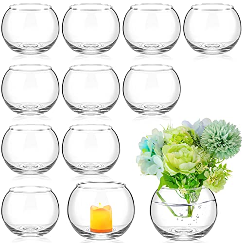 12 Pcs Fish Bowl Bubble Vase Bulk,3.5" h X 4.7" w - size: 3.5"H x 4.7"W
