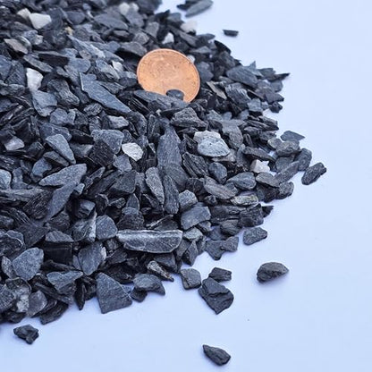 Natural Slate Stone Gravel 1/8 to 1/4 inch - USA Sourced and Packaged for Basing Models, Wargaming, Mosaic Stone Art, Crafts, Bonsai, Succulents, Miniature or Fairy Gardens, Aquariums (1lb)