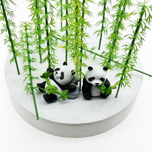 Woohome Model Miniature Bamboo Trees, Green Plastic Bamboo Trees for Building Model, Home Miniature Landscape Landform Diorama Project, 50 PCS, 5.9’’ - color: 50pcs 15cm