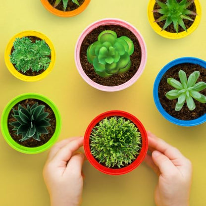 QUOZUO Succulents Plants Artificial, 14pcs Green Succulents Plant, Mini Fake Succulents for DIY Crafting Home Garden Office Party