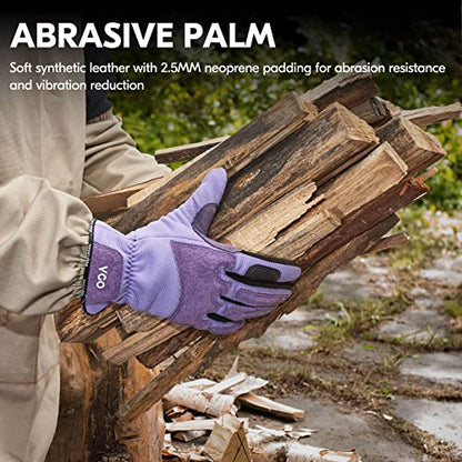 Vgo... Gardening Gloves Ladies,Safety Work Gloves,Touchscreen(Size M,Purple,SL7471) - color: Purple, size: Medium