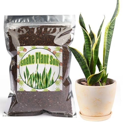 Doter Premium Snake Plant Soil Mix 1qt, Indoor Plants Potting Mix for All Potted Snake Plants, Promote Healthy Growth and Easy Care, black - size: 1qt
