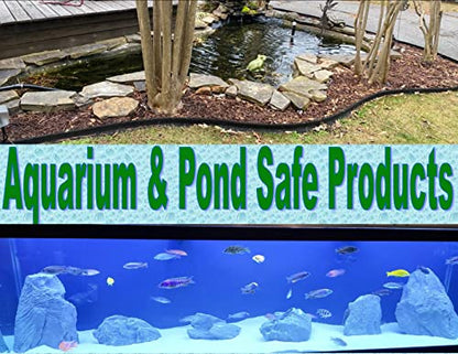 Small Foreground Natural Look Aquarium Plant on Wood Made from Fabric & Resin, Fish Tank, Aquarium & Terrarium Decoration | Resin Branch Drift Wood & Green Plants Fish Tank Decor