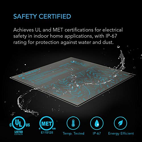 AC Infinity SUNCORE A1, Waterproof Seedling Heat Mat 3 " x 20 " . | MET & UL-Certified Heating Pad for Indoor Gardening, Hydroponics, Germination, Cloning - size: 3" x 20"