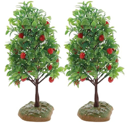 Miniature Fruit Tree Models, 2 Pack
