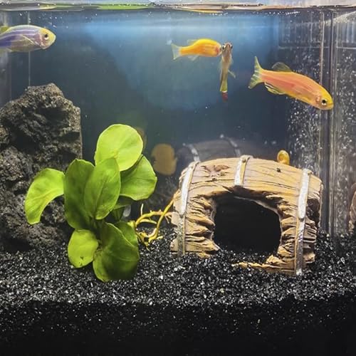 FANTIAN 10 lb Black Aquarium Sand, Fish Tank Sand Aquarium Substrate Gravel | Aquarium Sand for Freshwater Tank, Shrimp, Turtle, Terrariums, Aquatic, Plant, Fire Pits, Candle, Vase, Crafts - color: Glossy Black, size: 10 LB