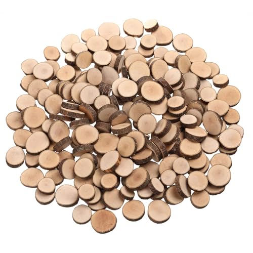 Small Wood Slices Unfinished Natural Wood Pieces 1.5-2.5cm 100Pcs - size: A (1.5-2.5 cm) 100Pcs