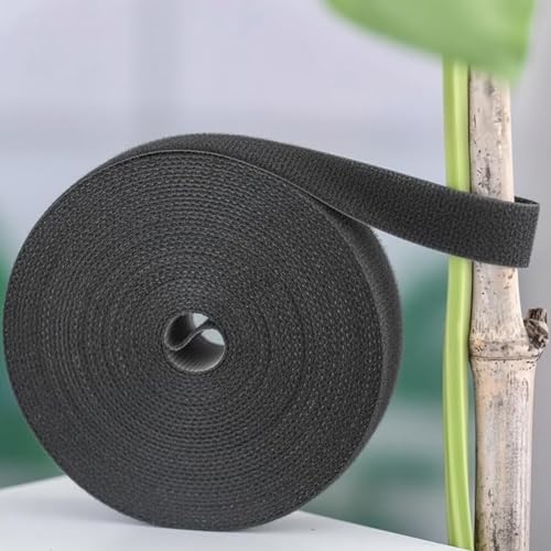 Soft Garden Cable Tie Tape-Reusable,for Climbing Plants Vines With Home Gardening Grips Effective Growing(33FT, Black) - color: Black, size: 33FT